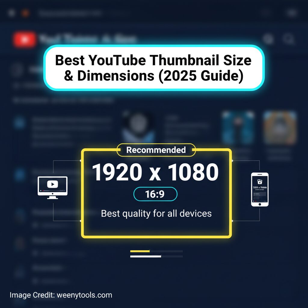 Best YouTube Thumbnail Size & Dimensions 2025 guide